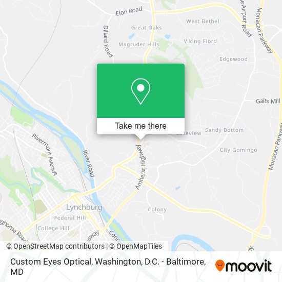 Mapa de Custom Eyes Optical