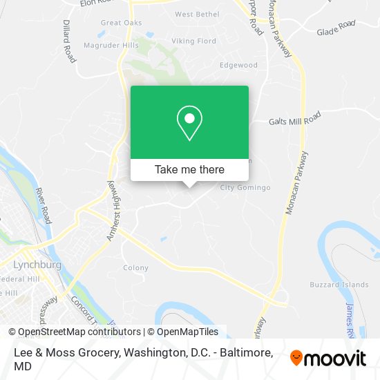 Lee & Moss Grocery map