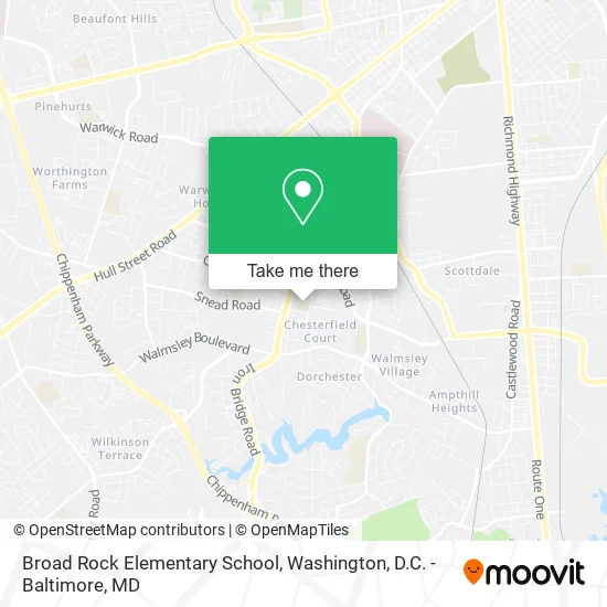 Mapa de Broad Rock Elementary School
