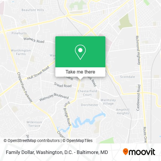 Mapa de Family Dollar