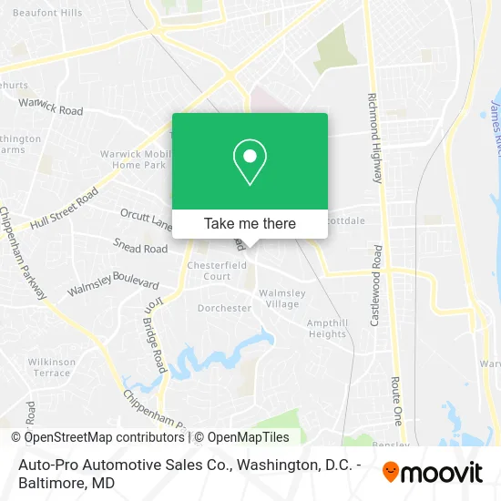 Auto-Pro Automotive Sales Co. map