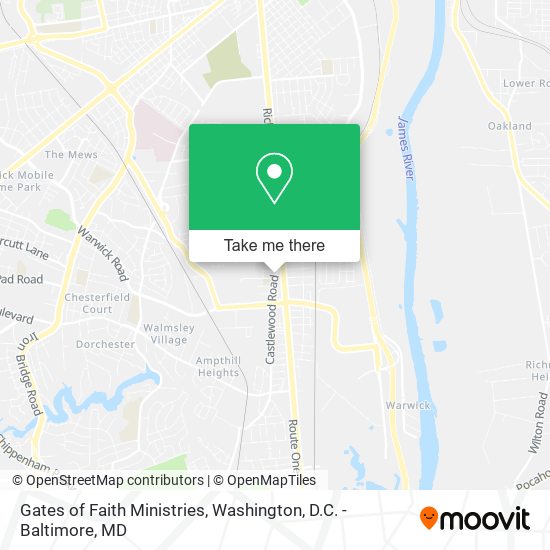 Gates of Faith Ministries map