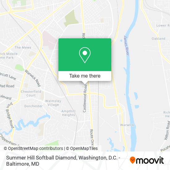 Mapa de Summer Hill Softball Diamond