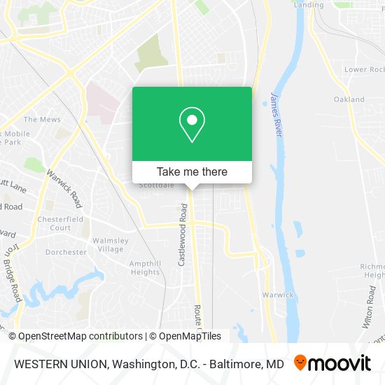 WESTERN UNION map