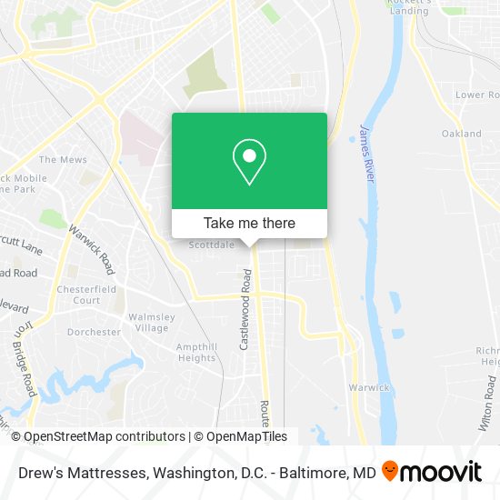 Mapa de Drew's Mattresses