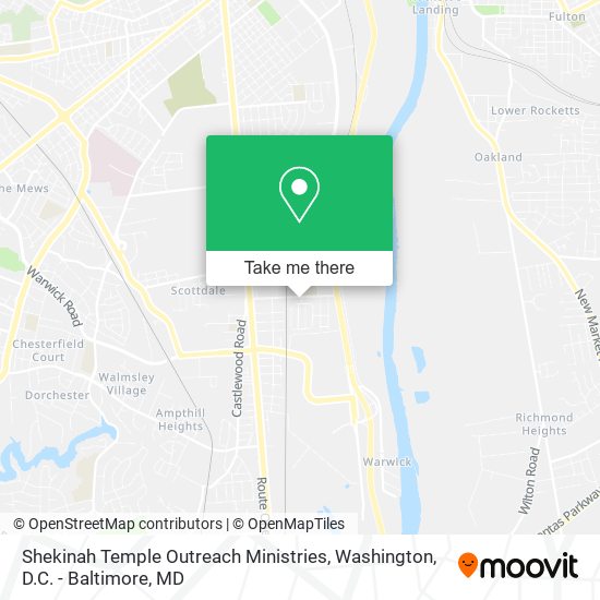 Mapa de Shekinah Temple Outreach Ministries