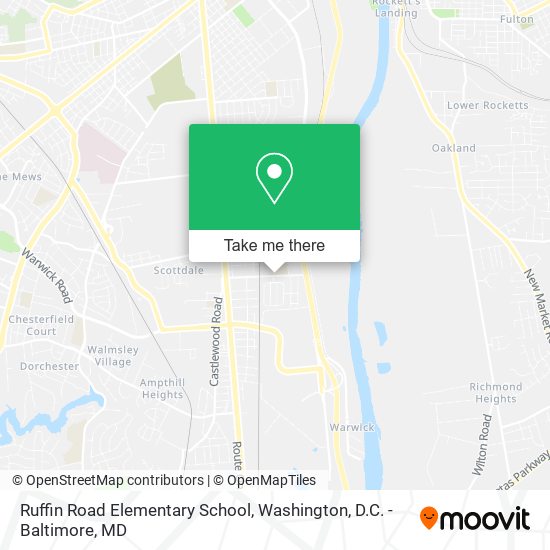 Mapa de Ruffin Road Elementary School