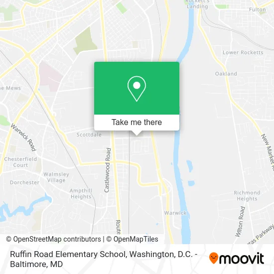 Ruffin Road Elementary School map