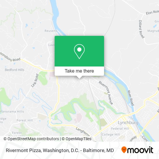 Mapa de Rivermont Pizza