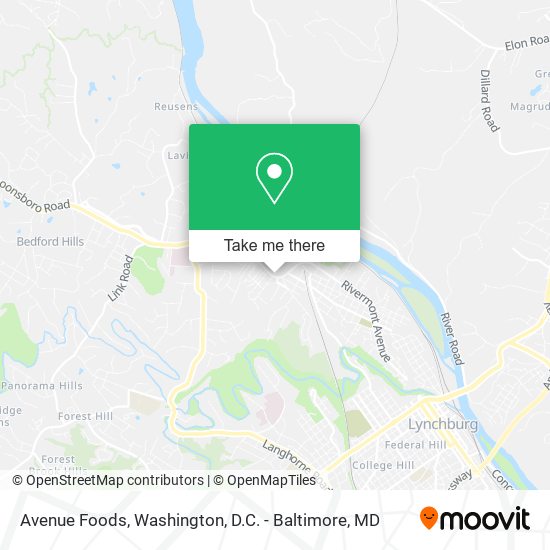 Mapa de Avenue Foods