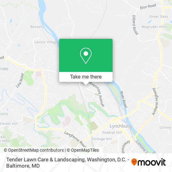 Tender Lawn Care & Landscaping map