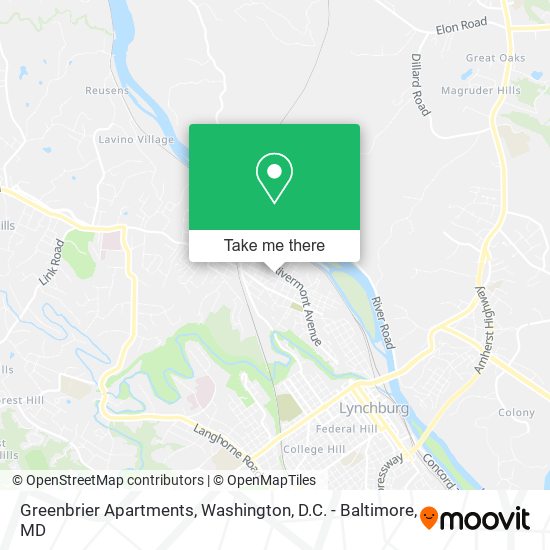 Mapa de Greenbrier Apartments