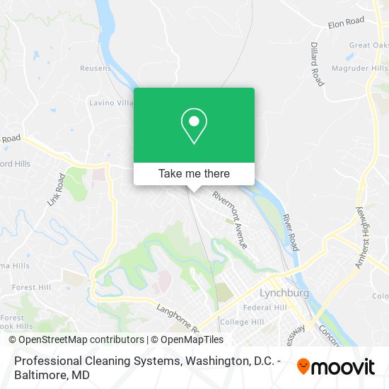 Professional Cleaning Systems map