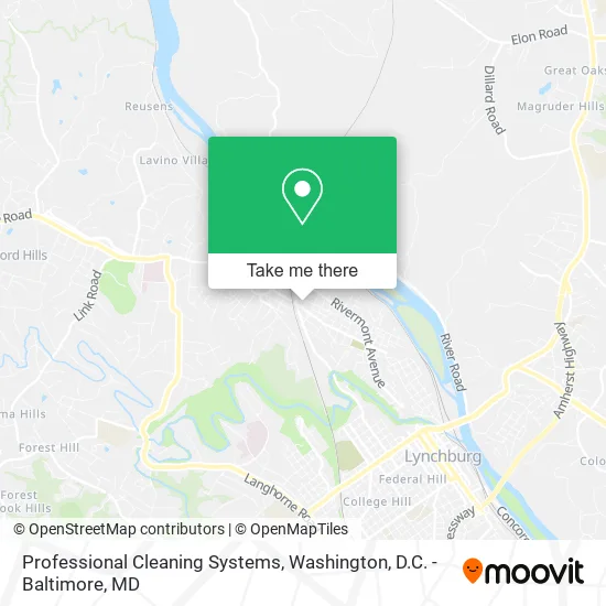 Professional Cleaning Systems map