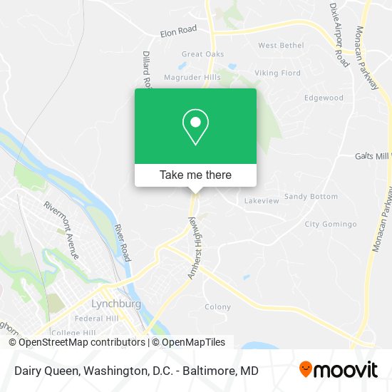 Mapa de Dairy Queen