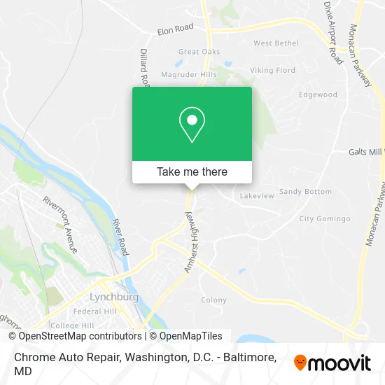 Chrome Auto Repair map