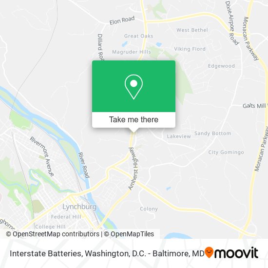 Interstate Batteries map