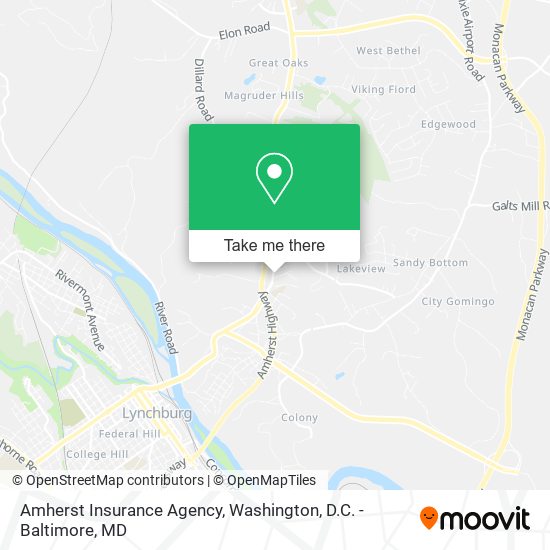 Mapa de Amherst Insurance Agency