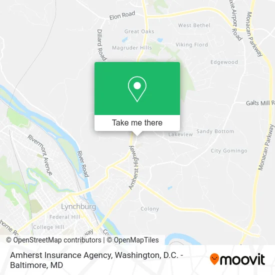 Amherst Insurance Agency map
