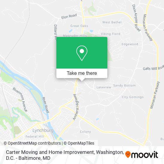 Carter Moving and Home Improvement map