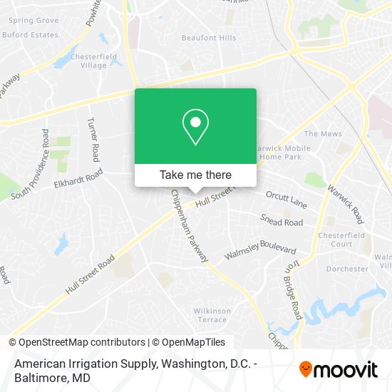 American Irrigation Supply map