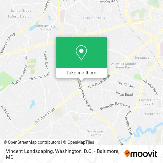 Vincent Landscaping map