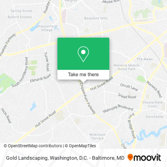 Gold Landscaping map