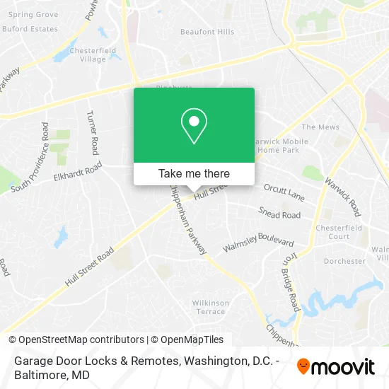 Garage Door Locks & Remotes map