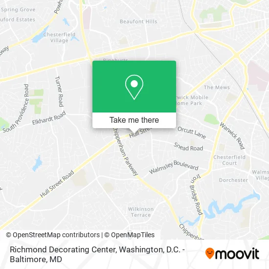 Richmond Decorating Center map