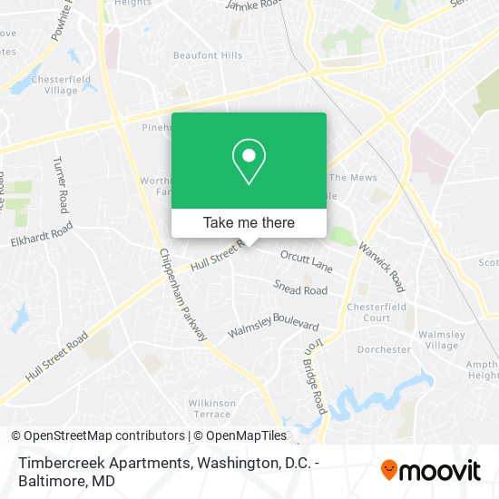 Mapa de Timbercreek Apartments