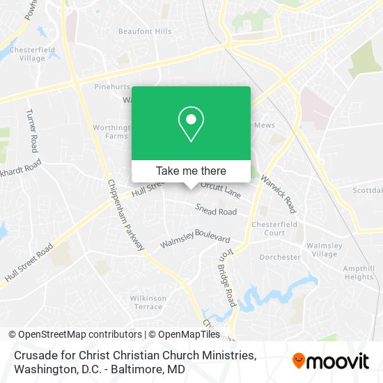 Crusade for Christ Christian Church Ministries map