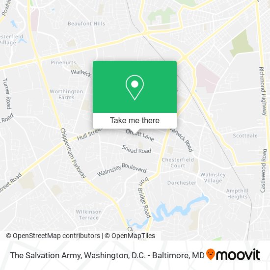 The Salvation Army map