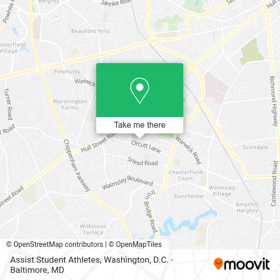 Assist Student Athletes map