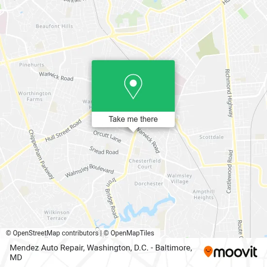 Mendez Auto Repair map