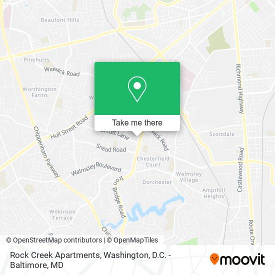 Rock Creek Apartments map