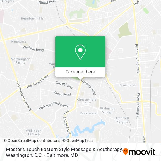 Mapa de Master's Touch Eastern Style Massage & Acutherapy