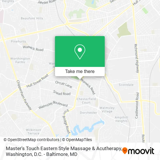 Master's Touch Eastern Style Massage & Acutherapy map