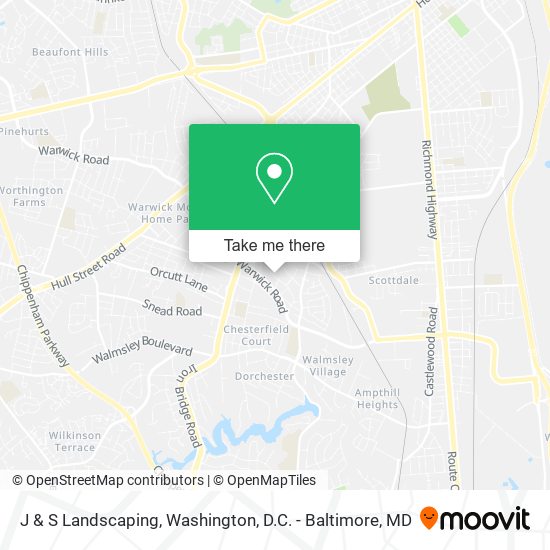 Mapa de J & S Landscaping