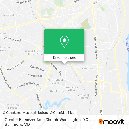 Mapa de Greater Ebenezer Ame Church