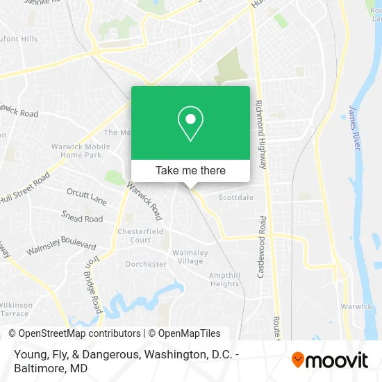 Young, Fly, & Dangerous map