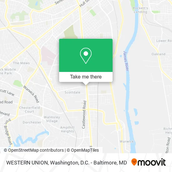 WESTERN UNION map