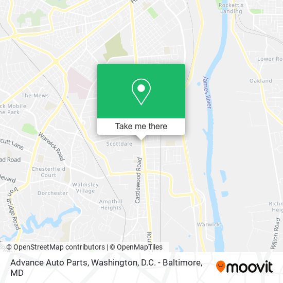 Mapa de Advance Auto Parts