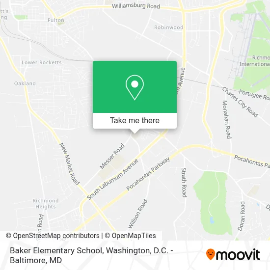 Baker Elementary School map