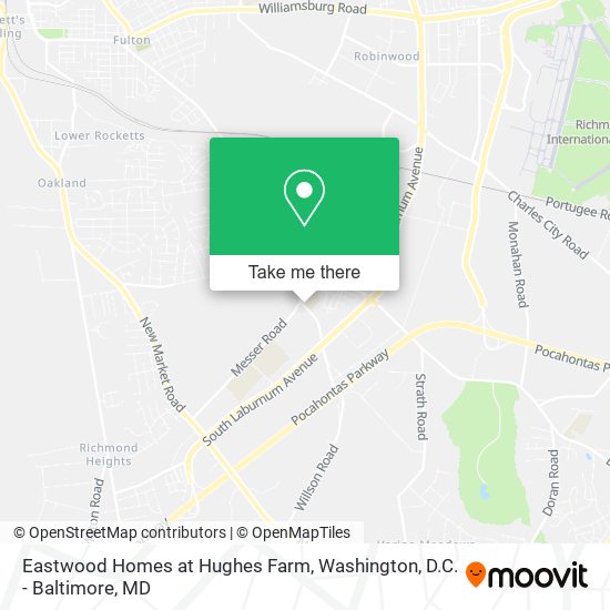 Mapa de Eastwood Homes at Hughes Farm