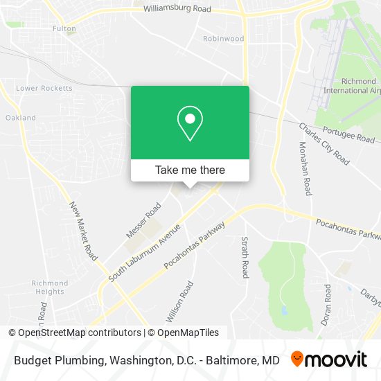 Mapa de Budget Plumbing