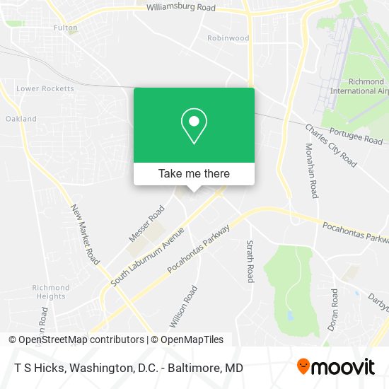 T S Hicks map