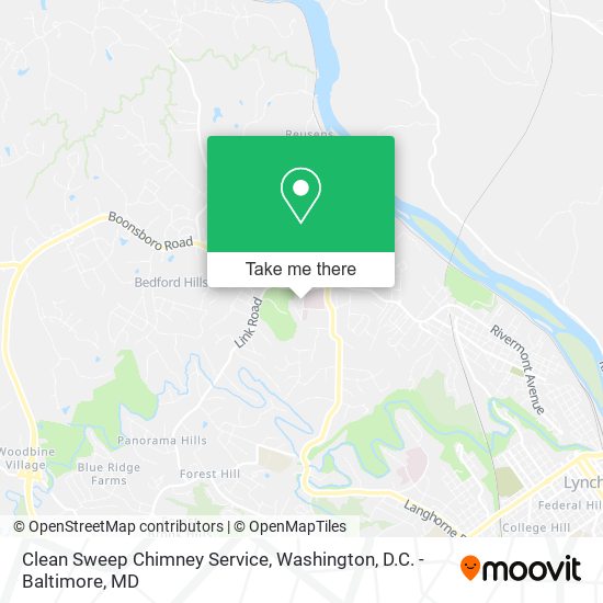 Clean Sweep Chimney Service map