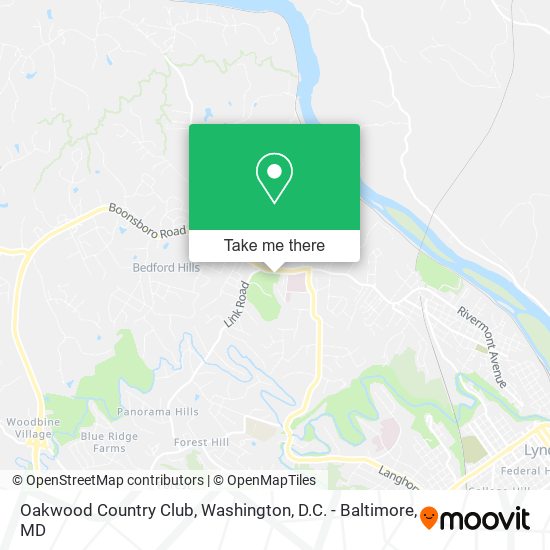 Oakwood Country Club map