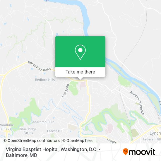 Virgina Basptist Hopital map