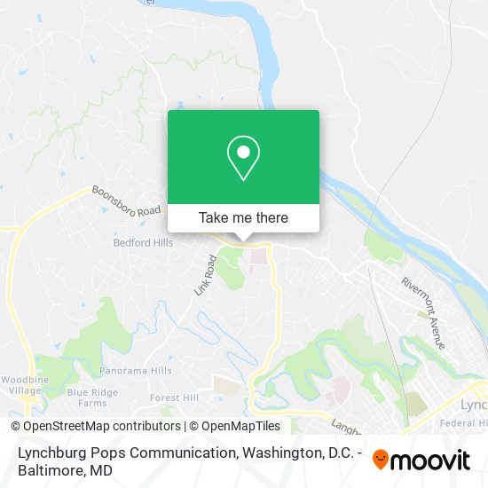 Mapa de Lynchburg Pops Communication